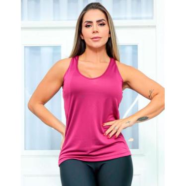 Imagem de Camiseta Regata Feminina Fitness de Academia em Dry Fit Seca Rápido  -