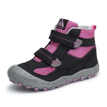 Imagem de Botas de caminhada Mishansha Big Boys Girls pretas/rosa/cinza tamanho 