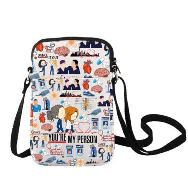Imagem de LEVLO Bolsa tiracolo Derek & Meredith Grey's TV Show Fans Gift You're My Person Grey's Derek Merch, Bolsa My Person C