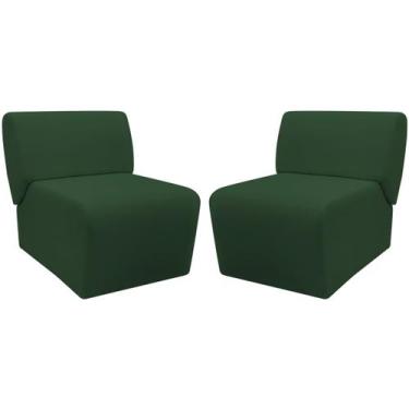 Imagem de Kit 2 Poltronas Decorativa Para Sala Manicure Consultório Escritório Z