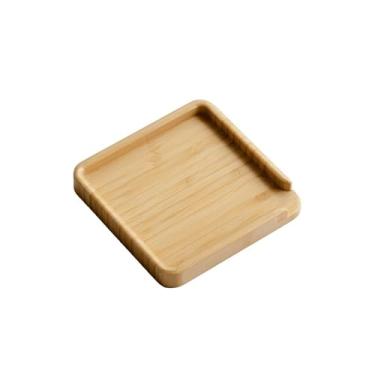 Imagem de Bandeja de serviço Bandeja para chá de suco caseiro Bandeja para chá de bolo Ercha Bandeja para chá de apreciação de bambu Bandeja para chá de alavanca aberta Bandeja para cerimônia do chá Bandeja dec