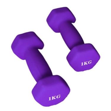 Imagem de Halteres fitness Dip Plastic Halteres para mulheres Fitness Home Equipment Solid Pure Iron Small Halteres para homens Yoga Arms Halteres