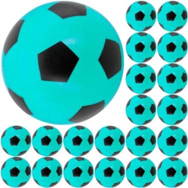 Imagem de 48x Bola De Futebol Vinil Pingo Dente De Leite 22Cm Infantil (Azul)