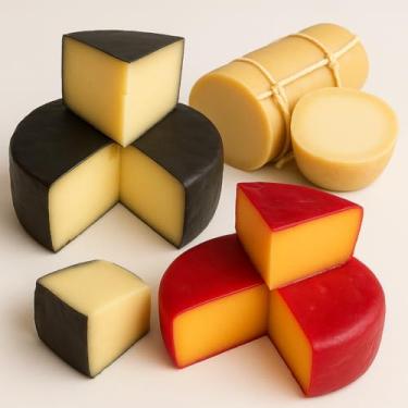 Imagem de Kit Queijos Mineiros, Reino, Parmesão e Provolone, 3 Variedades Tradicionais da Canastra