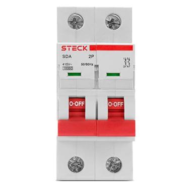Imagem de Steck, Disjuntor Serie Sda62 6a 2p 400v Curva C 10ka SDA62C06