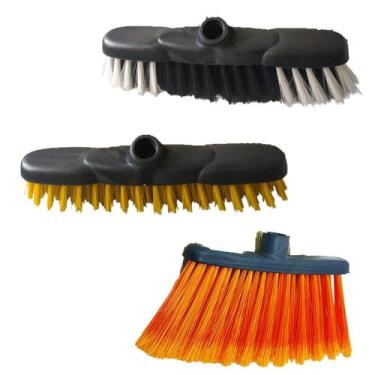 Imagem de Kit Vassoura EXATINHA Novissa Multiuso + P-100 Cerdas Macias + ESFREGÃ