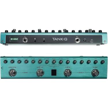 Imagem de Pedal de Guitarra Multi-Efeitos, Effects Pedal guitarra Reverb Delay MOD AMP Bateria lítio M-VA-VE Tank-G Recarregável, 36 Presets, 9 Preamp Slots, 8 IR Cab Slots, 3 Simulação, Delay, Reverb Efeitos