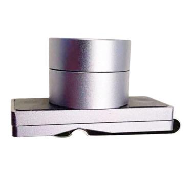 Imagem de oshhni Titular de giz de bilhar, sinuca, recipiente de armazenamento de giz do titular de giz, Cinza Claro