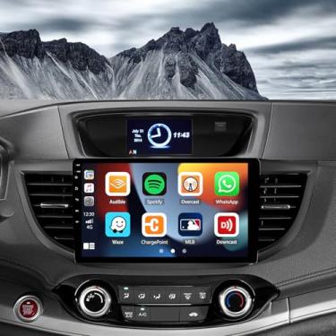 Imagem de Rádio automotivo para Honda CRV 2012-2013-2014-2015-2016, 2+32G Android 13,10 polegadas IPS Touch Screen, compatível com Carpaly Auto, rádio estéreo para CRV com Bluetooth, WiFi, GPS, FM, SWC, backup