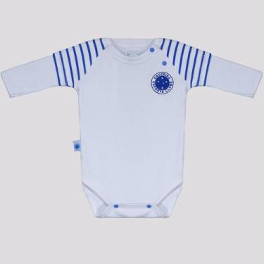 Imagem de Body Cruzeiro Manga Longa Infantil Branco e Azul - Reve Dor, P