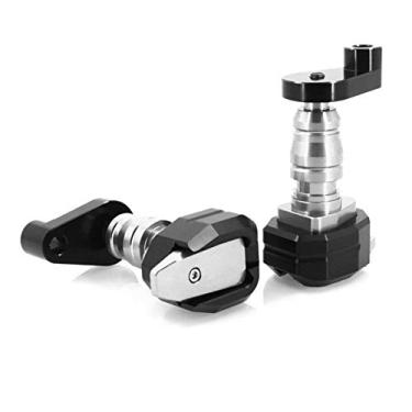 Imagem de Acc-Creativity Motocicleta CNC Alumínio Motor Crash Guard Case Frame Sliders Protector Proteção contra quedas Compatível com Kawasaki ZX-10R ZX10R ZX-6R ZX6R Z1000SX (Prata)