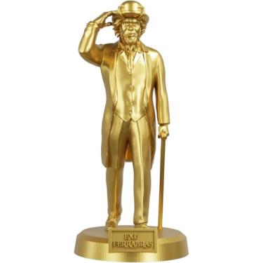 Imagem de Estátua Exu Ferrabrás Imagem Umbanda Candomblé (Cor Ouro)