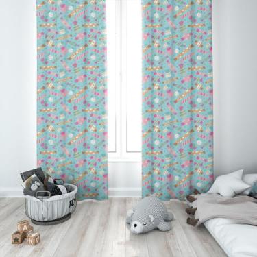 Imagem de Cortina Tecido Oxford Quarto Infantil Balas e Doces - 280x220cm - Core