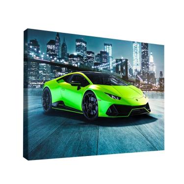 Imagem de Quadro Decorativo Lamborghini Fluorescent Green