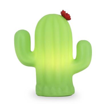 Imagem de Luminária Abajur De Led Cactus Flor Bivolt