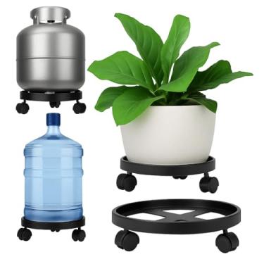 Imagem de Kit com 6 Suportes Multiuso com Rodinhas 360° – Para Botijão, Plantas e Galão | Suporta até 55kg