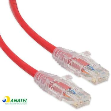 Imagem de Patch Cord Cat6 U/UTP LSZH GigaLan Furukawa Vermelho 3,0 Metros