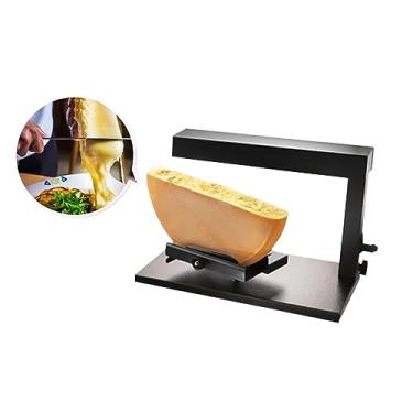 Imagem de YUEWO Máquina Elétrica Comercial De Derreter Queijo Raclette, Dispensador Nachos 750 W, Fazer Meia Roda, Ângulo Ajustável, Aquecimento Rápido