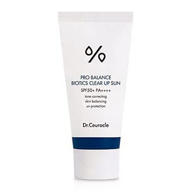 Imagem de Dr. Ceuracle [Dr.Ceuracle] Pro Balance Biotics Clear Up Sun Fps 50+ Pa+++ (1,7 Fl. Oz), Um Protetor Solar Probiótico, Corretor De Tom, Equilibrador Da Pele, Hidratante Suave Com Forte Proteção Uv