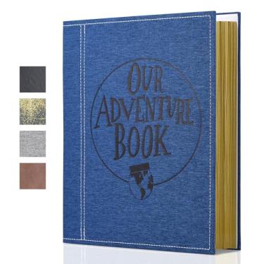 Imagem de FEIYU BUY Álbum De Fotos Magnético Grande Aventuras, 33 X 29 Cm, Faça Você Mesmo, Feito À Mão Para Aniversário, Memórias Família, Acomoda 7,6 13,7 Cm A 20 25 Inspiradas Em "Up", Casais Perfeitos, Am