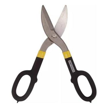 Imagem de Tesoura de Funileiro Aço Cabo Emborrachado Alicate Corte Preciso Chapa