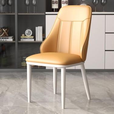 Imagem de Conjunto De 4 Cadeiras De Jantar De Luxo Leve, Mesa De Cozinha Estofada De Alta Resiliência E Cadeiras Com Encosto E Pernas De Metal, Sala De Jantar, Quarto Ou Poltr, Black Legs-dark Gray, 2 pieces