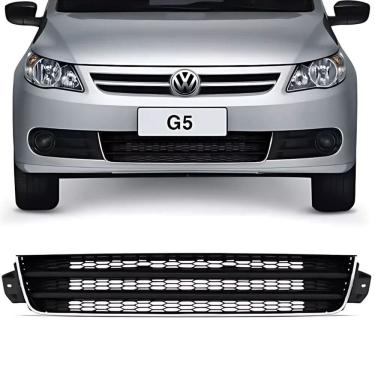 Imagem de Grade Central Parachoque Gol G5 08 A 12 Com Friso Cromada