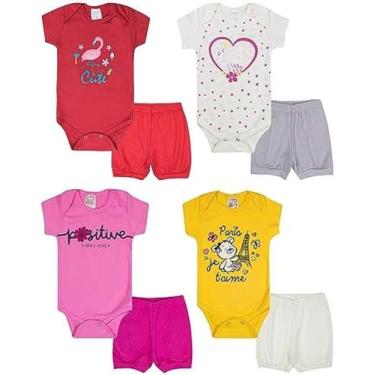 Imagem de Kit de body infantil com short de personagens  - Magalu 