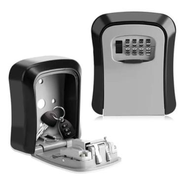 Imagem de Mini Cofre Caixa De Guarda Chaves Segredo – Cofre com Senha para Parede com Capacidade Para Até 6 Chaves - FlySea