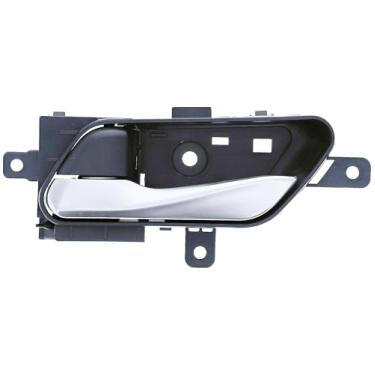 Imagem de Dorman Maçaneta interna do lado do motorista 67930 compatível com modelos selecionados Nissan, alavanca prata e maçaneta preta