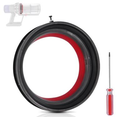 Imagem de Anel de vedação fixo da parte superior do cesto de poeira compatível com aspirador Dyson V10/SV12, peças de reposição do anel de vedação da parte superior do copo da poeira