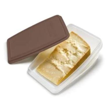 Imagem de Parmigiano - Reggiano – Recipiente de armazenamento de alimentos original com tampa – Recipiente de plástico reutilizável – Sem BPA, lava-louças, freezer seguro – Hermético – 1 peça
