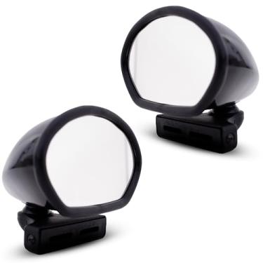Imagem de Espelhos retrovisores de porta de montagem de para-lama lateral GT preto universal RH+LH para Datsun Toyota