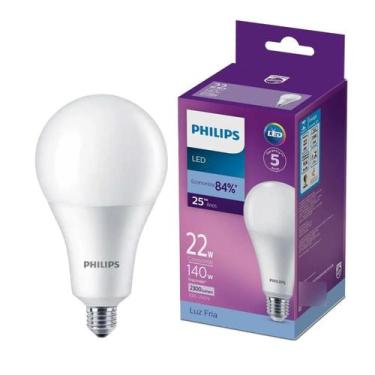 Imagem de Lâmpada Led Bulbo 22w Bivolt A97 E27 6500k Philips 2300lm