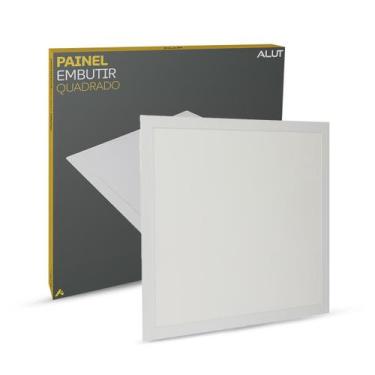 Imagem de Painel Led Plafon 36w 6500k Bivolt Embutir 40x40 Quadrado Branco Cod: 