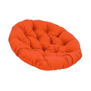 Imagem de IEUDNS Almofada para cadeira de balanço, cesta suspensa, almofada para rede, substituição doméstica, redonda para assento de balanço, sofá, Laranja