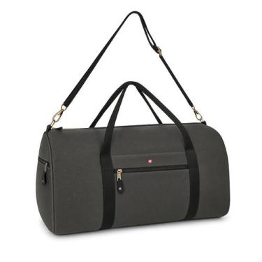 Imagem de Bolsa Sacola de Viagem Lona Volk Resistente Reforçada, Cinza