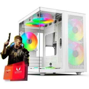 Imagem de PC GAMER AMD SUPER WHITE RYZEN 7 5700G 16GB 3200MHZ NVME 500GB 600W BIVOLT RADEON VEGA 8