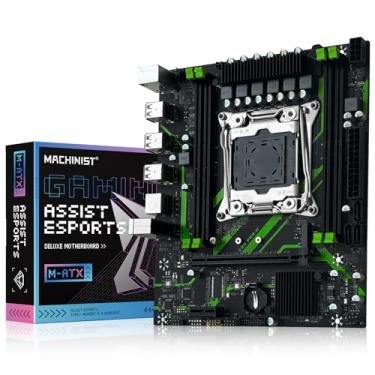 Imagem de MACHINIST Placa-mãe X99 LGA 2011-3 Micro ATX para CPUs Intel E5 V3 V4 Series, DDR4 Max 128GB, NVME/NGFF M.2, PCIe 3.0, Gigabit LAN