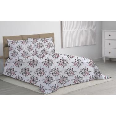 Imagem de Cobre Leito Solteiro 2 Peças Piquet Colcha Cama (ROSEIRA)