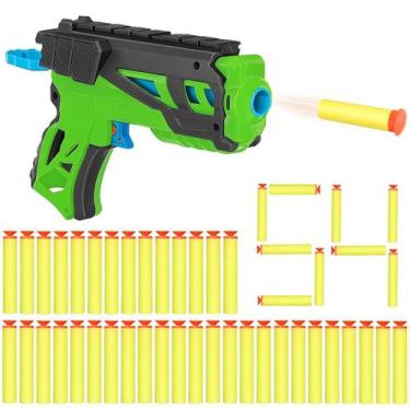 Imagem de Kit Arminha com 54 Dardos que Grudam Pistola Tiro ao Alvo - Toy King