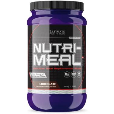 Imagem de Ultimate Nutrition NUTRI-Meal, concentrado de proteína de soro de leite com Bcaas, suporte do sistema imunológico, fonte de proteína e fibra, suporta massa muscular magra, delicioso shake de