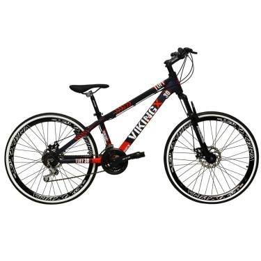 Imagem de Bicicleta Aro 26 Vikingx Tuff 21v Alumínio Freio a Disco Suspensão Aros Vmaxx-Unissex