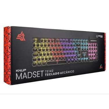 Imagem de Teclado Mecânico Gamer KP-TE142 Iluminação Rainbow Switches Black
