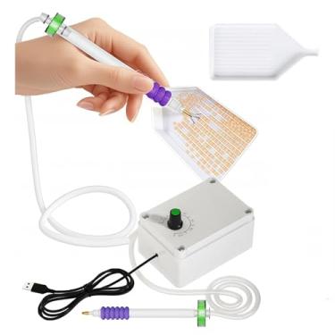 Imagem de ModWgGuo Caneta de pintura de diamante com bomba de vácuo ajustável de sucção, acessórios de pintura de diamante sem cera, caneta de arte de diamante E-Painter