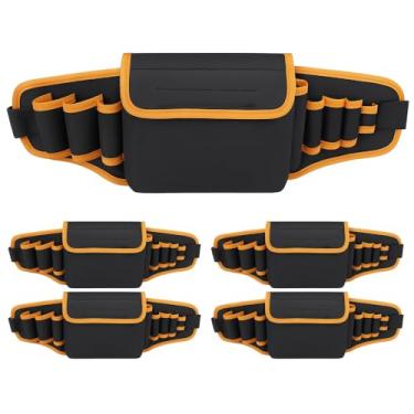 Imagem de Kit 5 Cintos Cinturão Bolsa Pochete Porta Ferramentas 8 Bolsos Eletricista Jardineiro Carpinteiro