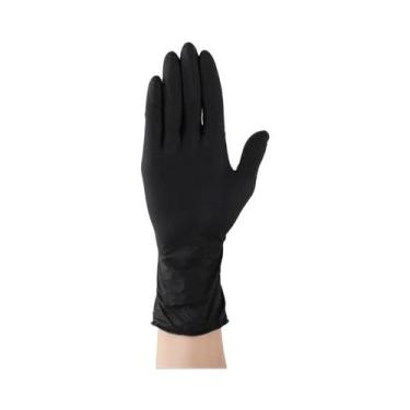 Imagem de Luvas De Nitrilo Pretas Descartáveis Sem Látex Para Limpeza Doméstica,