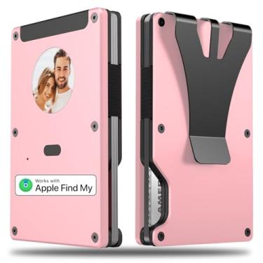 Imagem de Yositochuan Carteira masculina com tela colorida de tinta eletrônica, carteira Eink para upload de imagens, mensagens, etc. Suporte minimalista para 12 cartões de crédito é a melhor carteira de