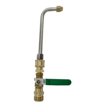 Imagem de Ｂｅｓｇａ Acessórios para haste de lavadora de alta pressão Conexão rápida Fácil de instalar Adaptador de mangueira para pátio Casa Jardim Quintal Lavagem de, 27 Cm 90 Graus M22