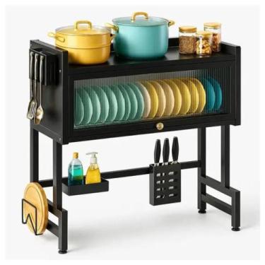 Imagem de Prateleira Escorredor de Louças Grande Metal Rack Organizador Cozinha 